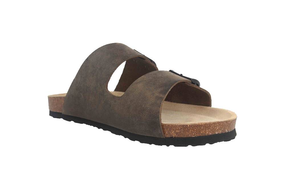 Josef Seibel Josef 01 Pantoletten in Übergrößen Grün 14301-356-615 große Herrenschuhe Schlussverkauf