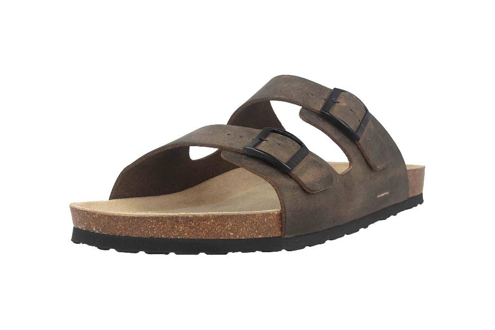 Josef Seibel Josef 01 Pantoletten in Übergrößen Grün 14301-356-615 große Herrenschuhe Schlussverkauf