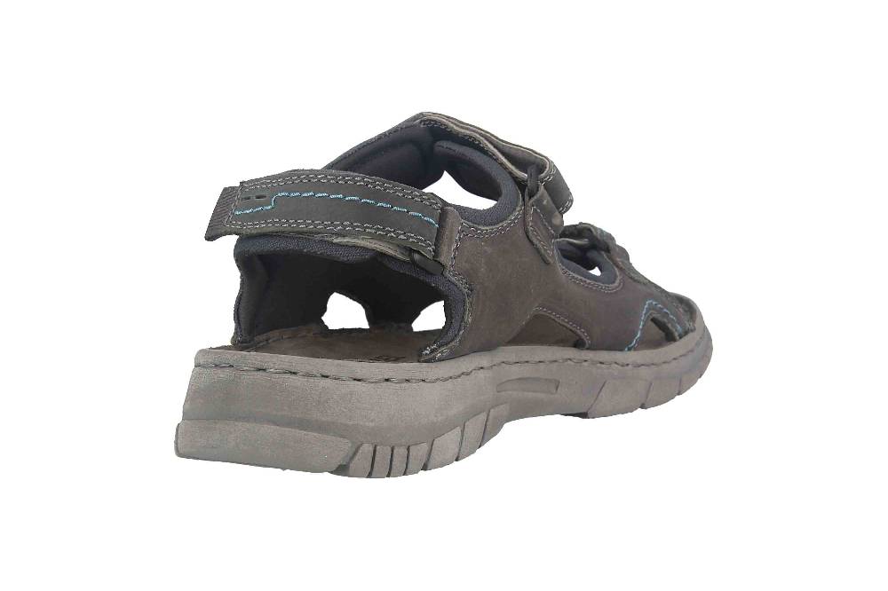 Josef Seibel Brendan 04 Sandalen in Übergrößen Grau 16804-TE262-781 große Herrenschuhe Fabrikverkauf