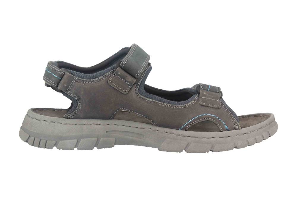Josef Seibel Brendan 04 Sandalen in Übergrößen Grau 16804-TE262-781 große Herrenschuhe Fabrikverkauf