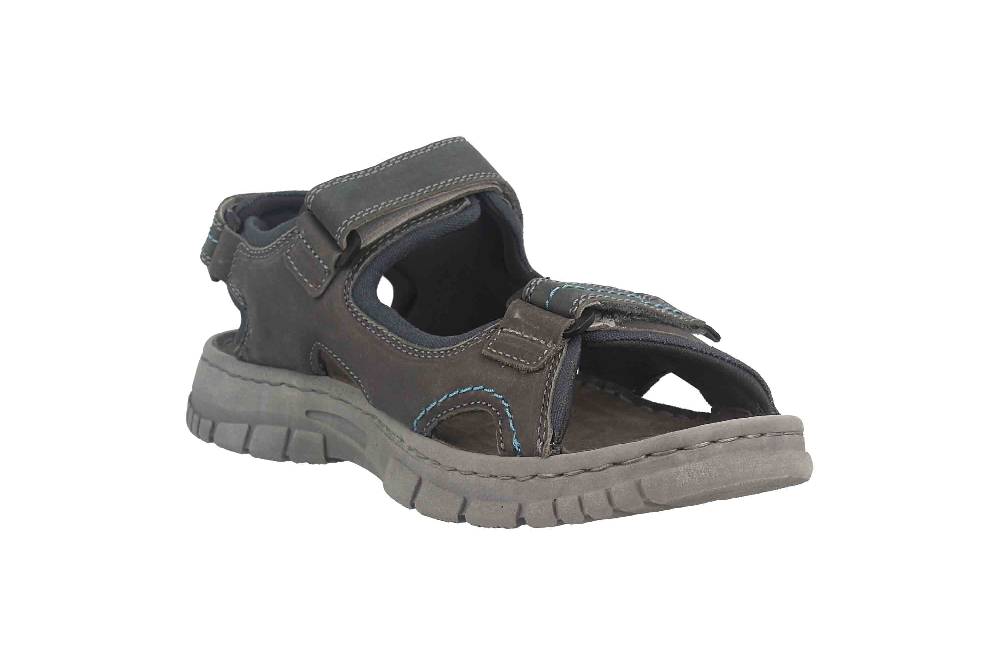 Josef Seibel Brendan 04 Sandalen in Übergrößen Grau 16804-TE262-781 große Herrenschuhe Fabrikverkauf