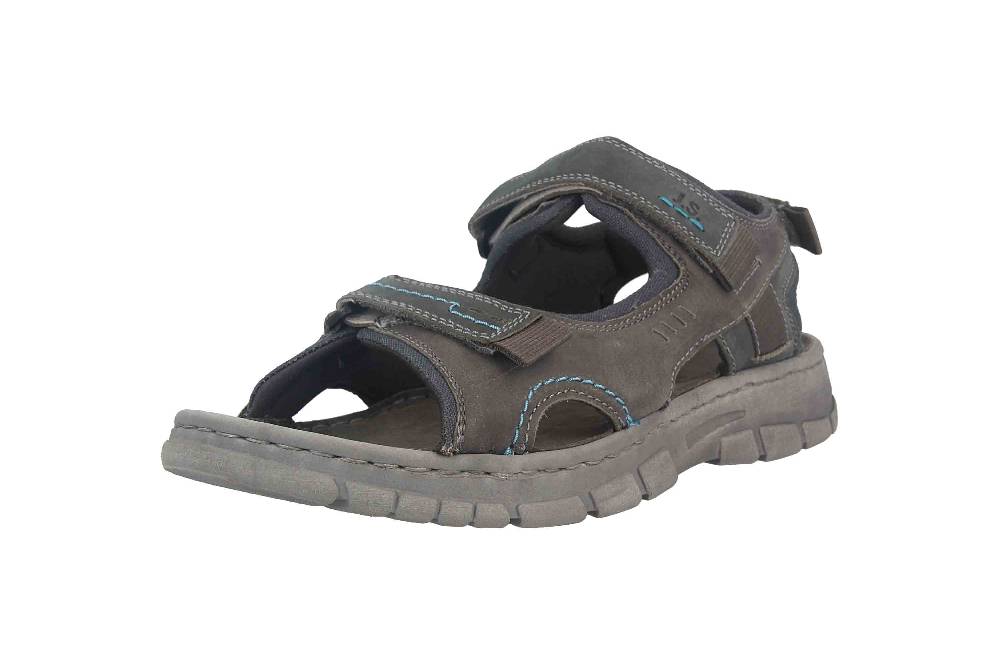 Josef Seibel Brendan 04 Sandalen in Übergrößen Grau 16804-TE262-781 große Herrenschuhe Fabrikverkauf