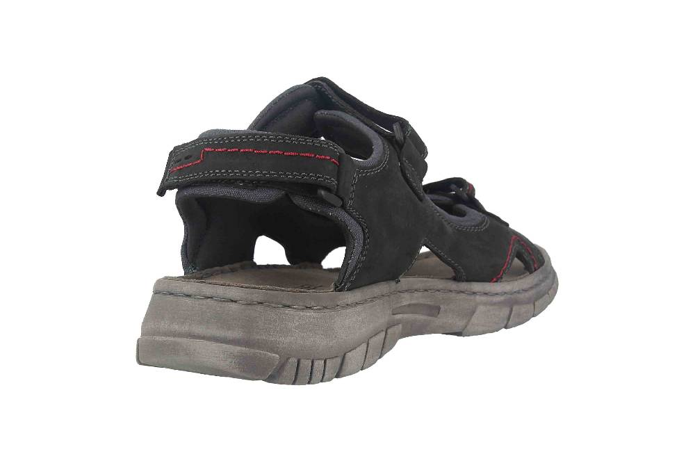 Josef Seibel Brendan 04 Sandalen in Übergrößen Schwarz 16804-TE262-101 große Herrenschuhe Sonderangebot