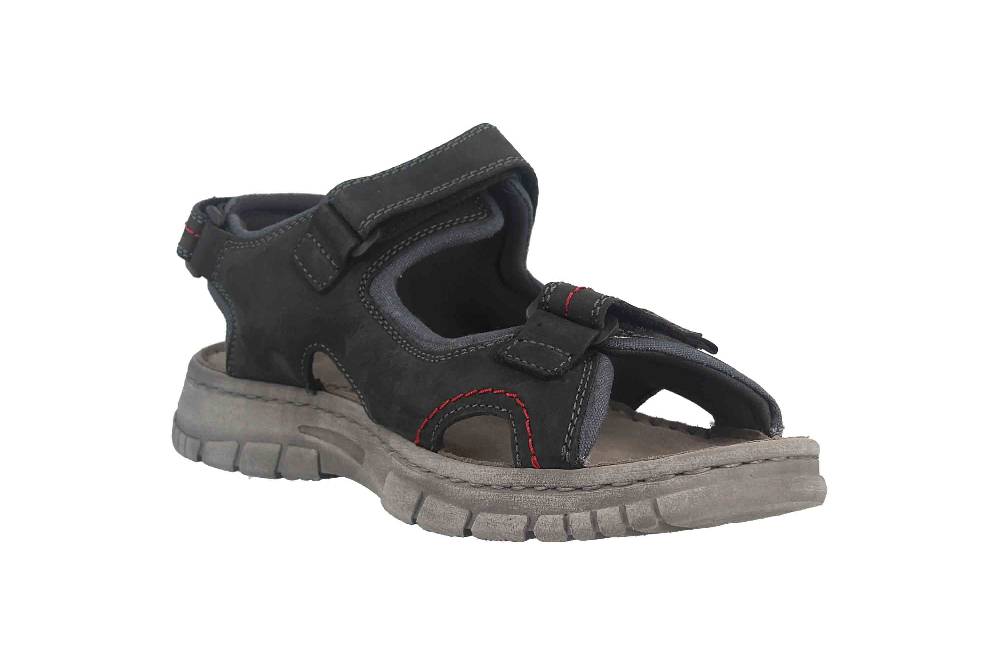 Josef Seibel Brendan 04 Sandalen in Übergrößen Schwarz 16804-TE262-101 große Herrenschuhe Sonderangebot