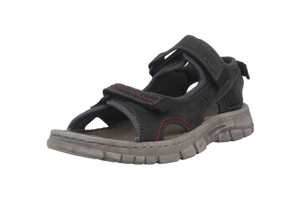 Josef Seibel Brendan 04 Sandalen in Übergrößen Schwarz 16804-TE262-101 große Herrenschuhe Sonderangebot