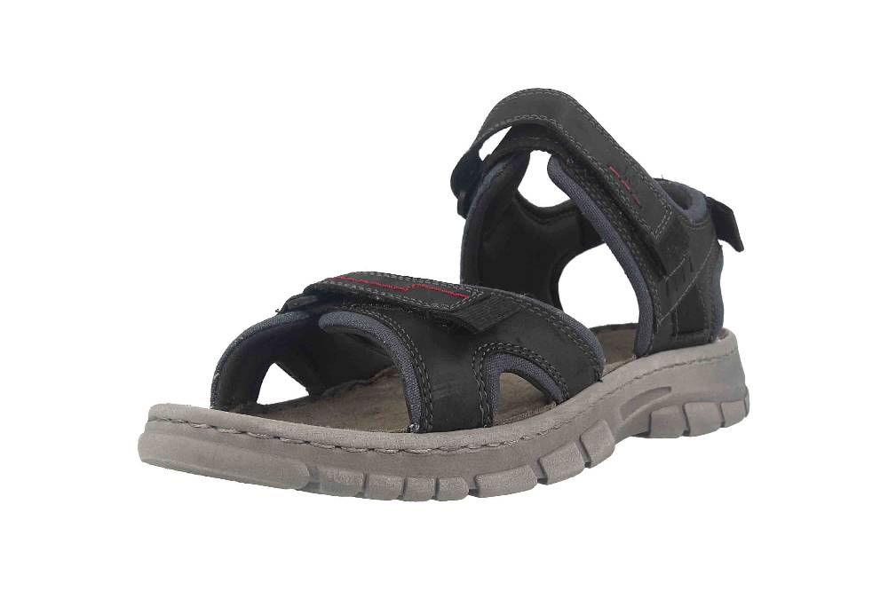 Josef Seibel Brendan 03 Sandalen in Übergrößen Schwarz 16803-TE262-101 große Herrenschuhe Günstig kaufen