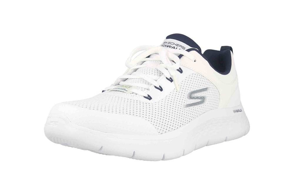 Skechers GO WALK FLEX INDEPENDENT Sportschuhe in Übergrößen Weiß 216495 WNV große Herrenschuhe Versandkostenfrei