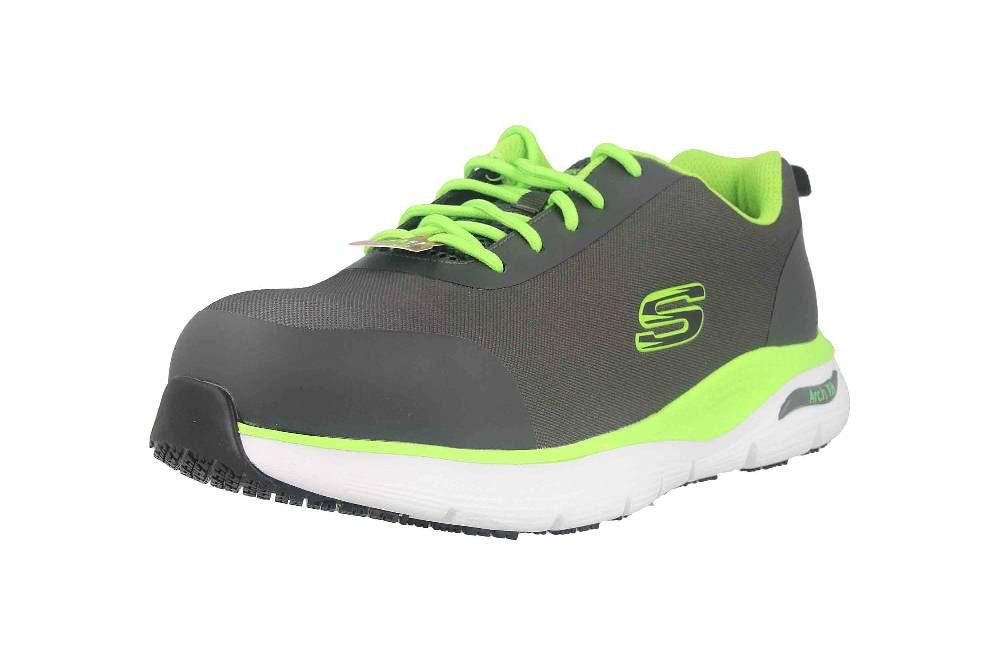 Skechers ARCH FIT SR RINGSTAP Arbeitsschuhe in Übergrößen Grau 200086EC CCLM große Herrenschuhe Online Shopping