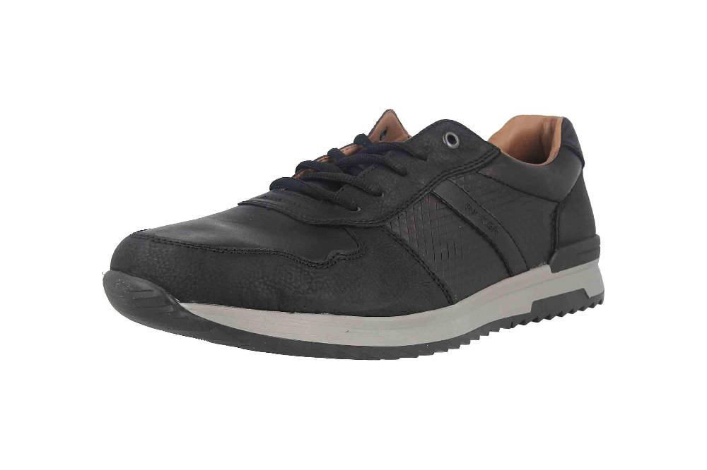 Rieker Halbschuhe in Übergrößen Schwarz 16132-00 große Herrenschuhe Große Rabatte