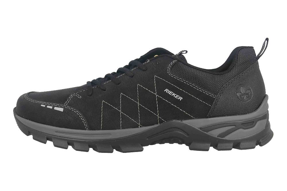 Rieker Halbschuhe in Übergrößen Schwarz B6801-00 große Herrenschuhe Saisonale Angebote