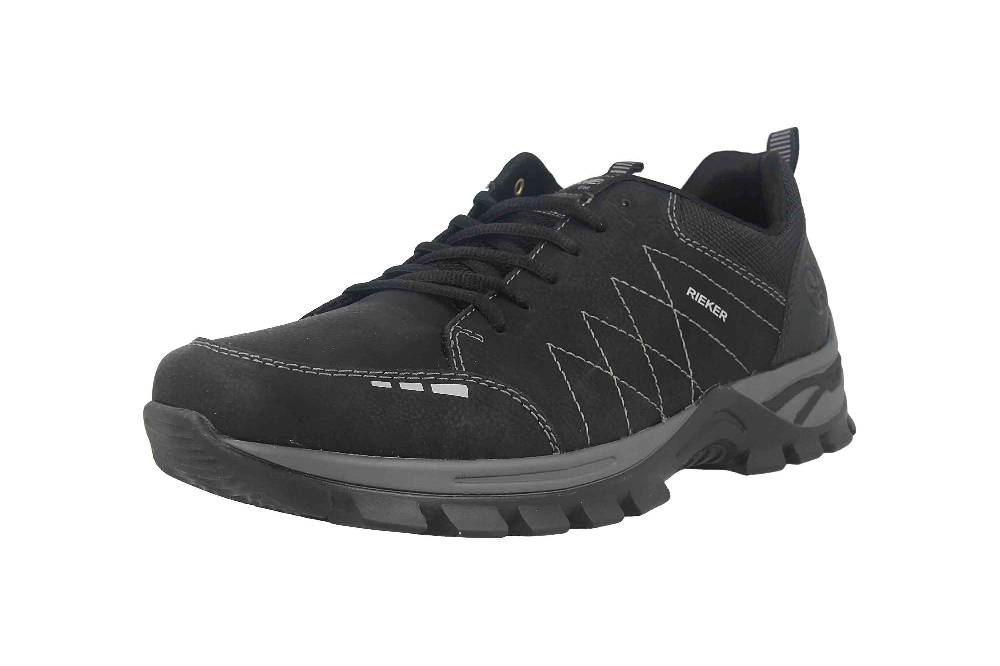 Rieker Halbschuhe in Übergrößen Schwarz B6801-00 große Herrenschuhe Saisonale Angebote