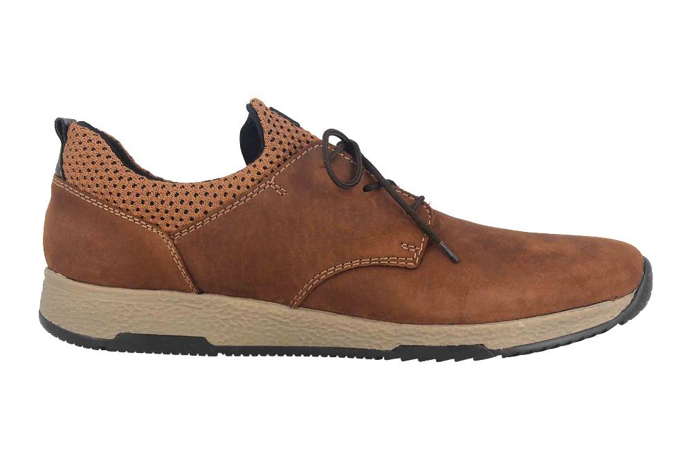 Rieker Halbschuhe in Übergrößen Braun B3452-22 große Herrenschuhe Sonderangebote