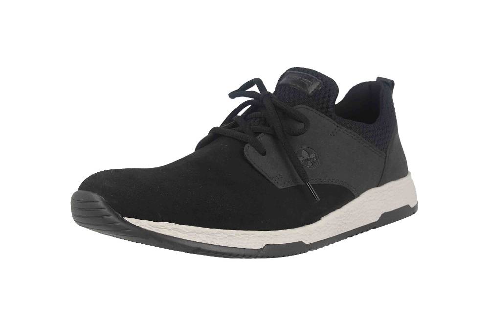 Rieker Halbschuhe in Übergrößen Schwarz B3452-00 große Herrenschuhe Riesige Ersparnisse