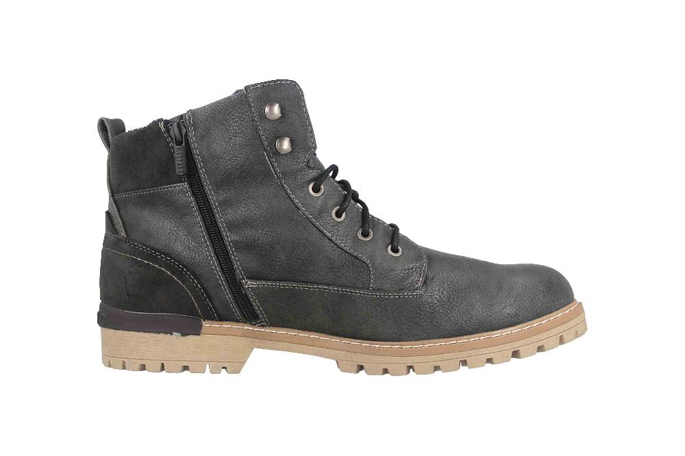 Mustang Shoes Boots in Übergrößen Grau 4142-504-259 große Herrenschuhe Tiefpreis