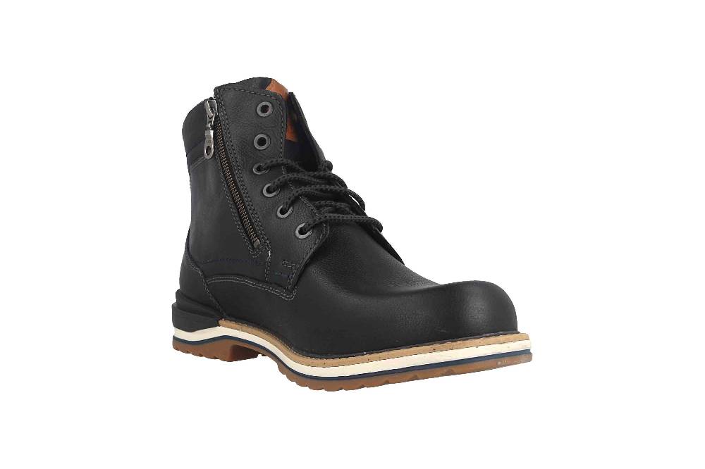 Fretz Men Cooper Boots in Übergrößen Schwarz 1318.1912-51 große Herrenschuhe Kostenlose Rückgabe