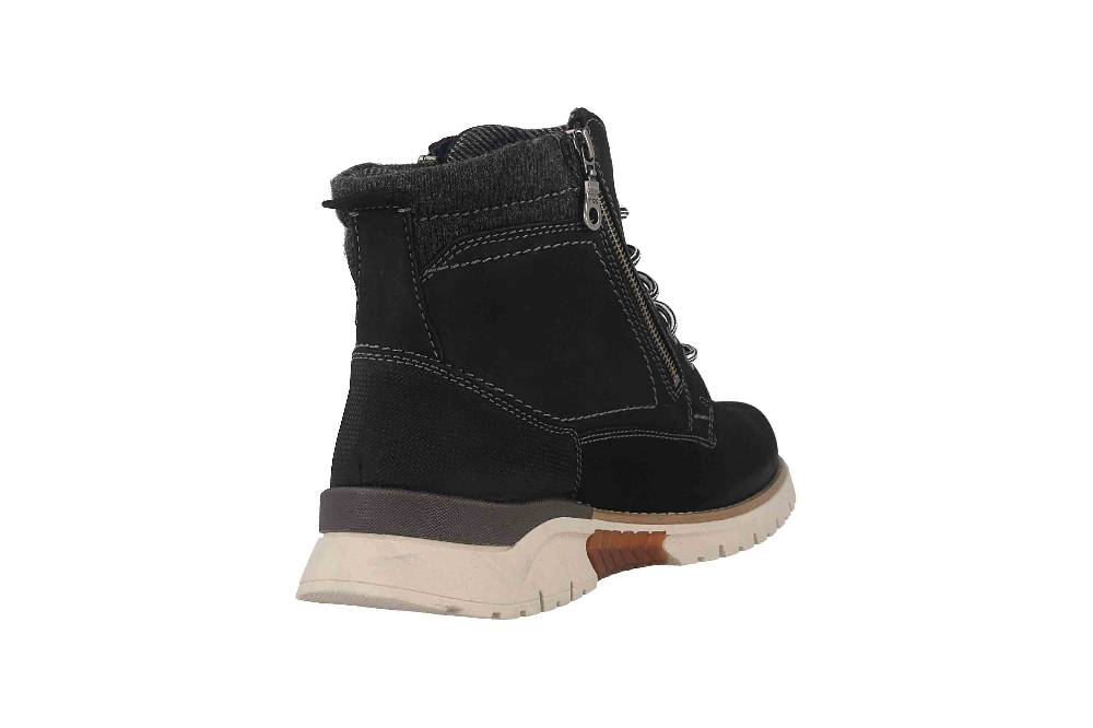 Fretz Men Cooper Boots in Übergrößen Schwarz 1309.1416-51 große Herrenschuhe Begrenzte Freigabe