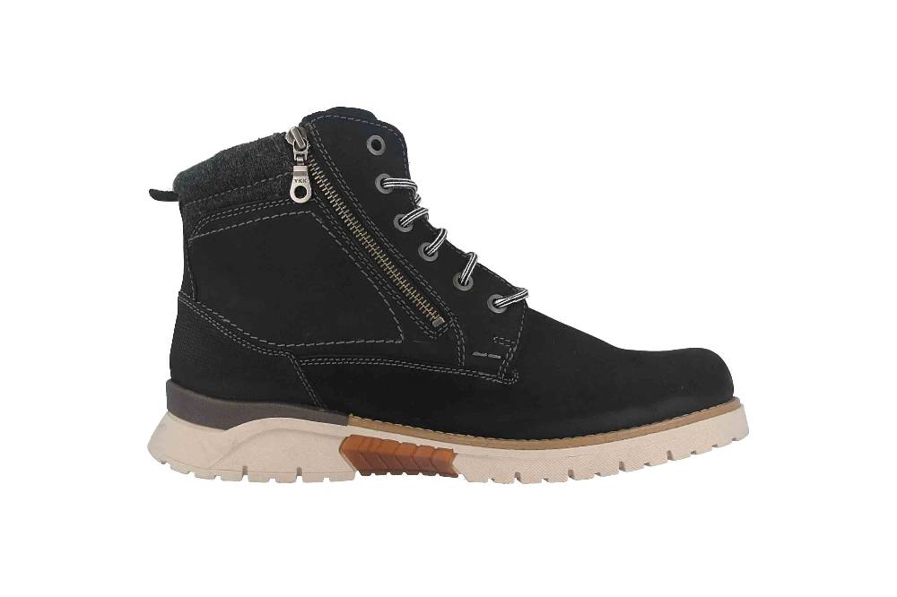 Fretz Men Cooper Boots in Übergrößen Schwarz 1309.1416-51 große Herrenschuhe Begrenzte Freigabe