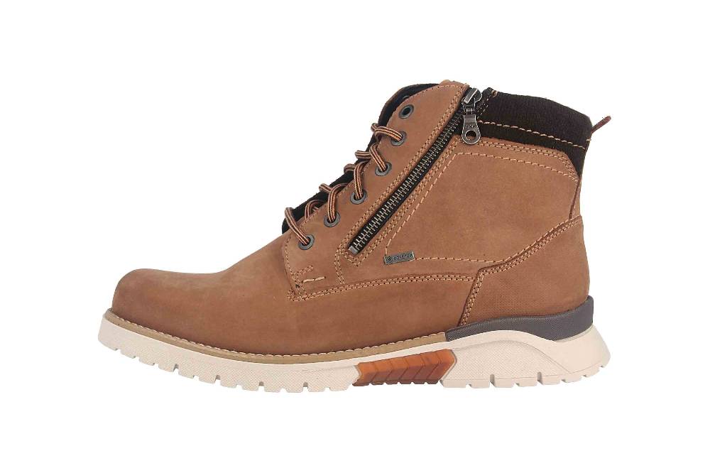 Fretz Men Cooper Boots in Übergrößen Braun 1309.1416-38 große Herrenschuhe Letzte 3 Tage