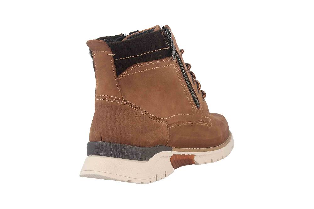 Fretz Men Cooper Boots in Übergrößen Braun 1309.1416-38 große Herrenschuhe Letzte 3 Tage