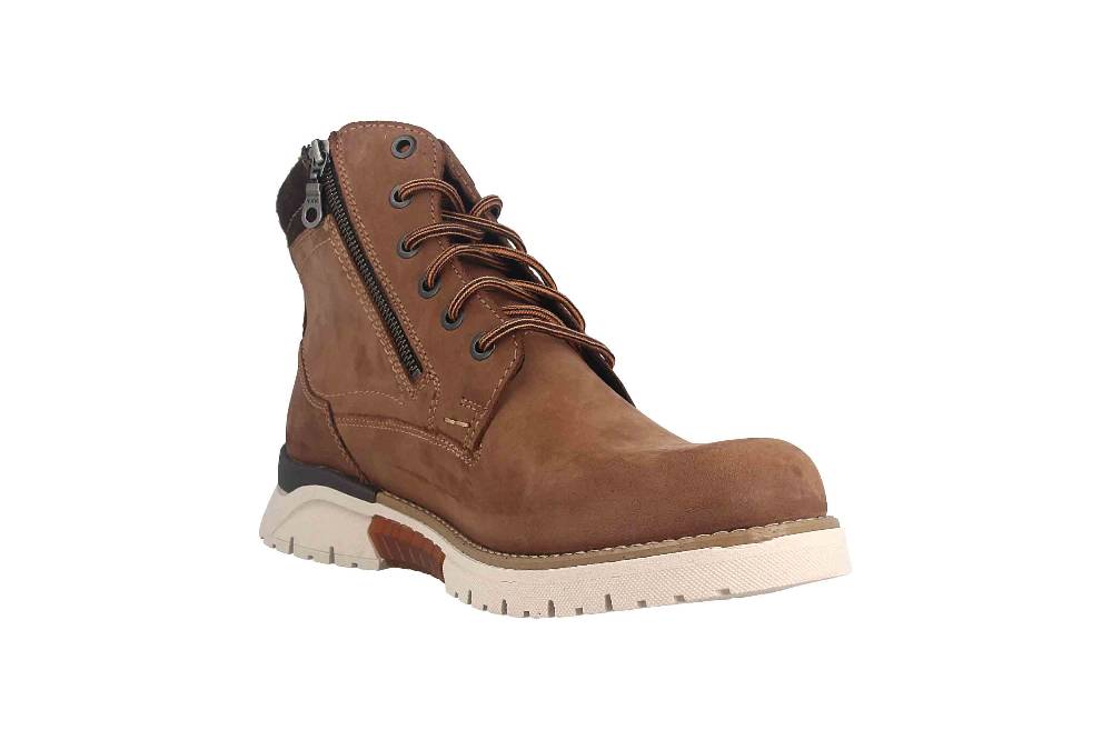 Fretz Men Cooper Boots in Übergrößen Braun 1309.1416-38 große Herrenschuhe Letzte 3 Tage
