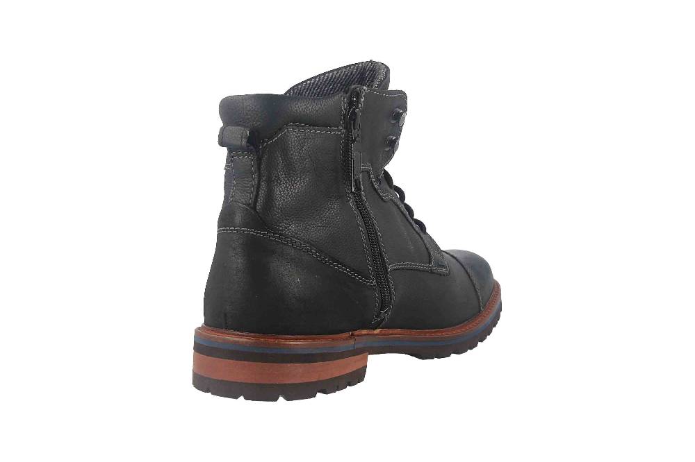Fretz Men Milano Boots in Übergrößen Schwarz 6332.9712-51 große Herrenschuhe Letzte 2 Tage