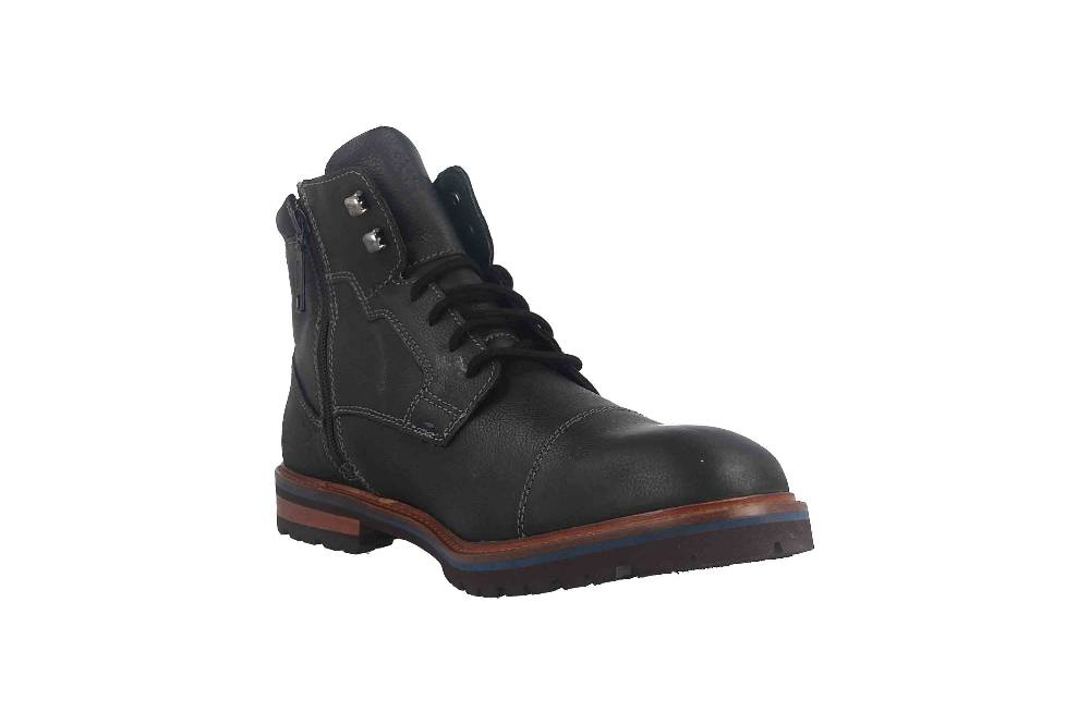 Fretz Men Milano Boots in Übergrößen Schwarz 6332.9712-51 große Herrenschuhe Letzte 2 Tage
