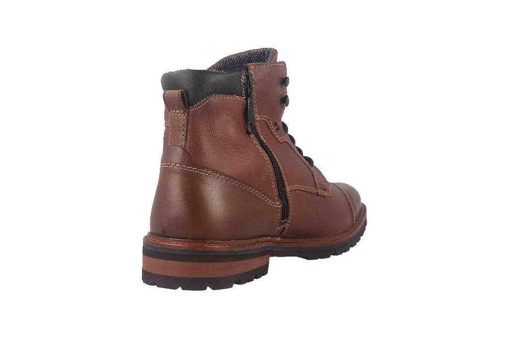 Fretz Men Milano Boots in Übergrößen Braun 6332.9712-12 große Herrenschuhe Letzter Tag