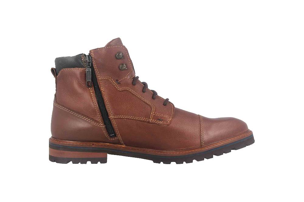 Fretz Men Milano Boots in Übergrößen Braun 6332.9712-12 große Herrenschuhe Letzter Tag