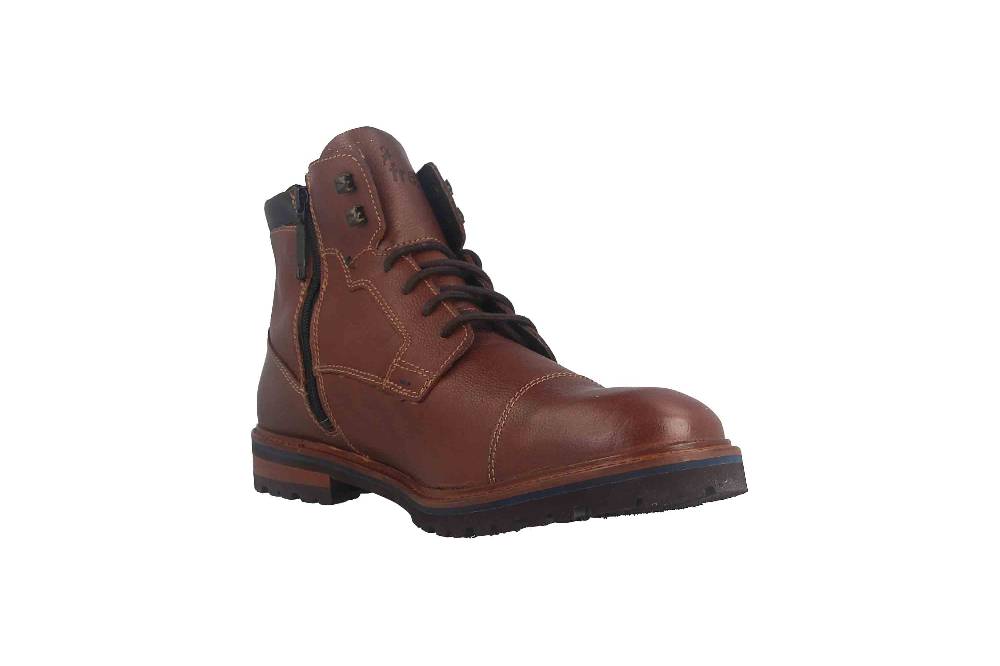 Fretz Men Milano Boots in Übergrößen Braun 6332.9712-12 große Herrenschuhe Letzter Tag