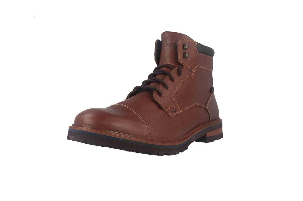 Fretz Men Milano Boots in Übergrößen Braun 6332.9712-12 große Herrenschuhe Letzter Tag