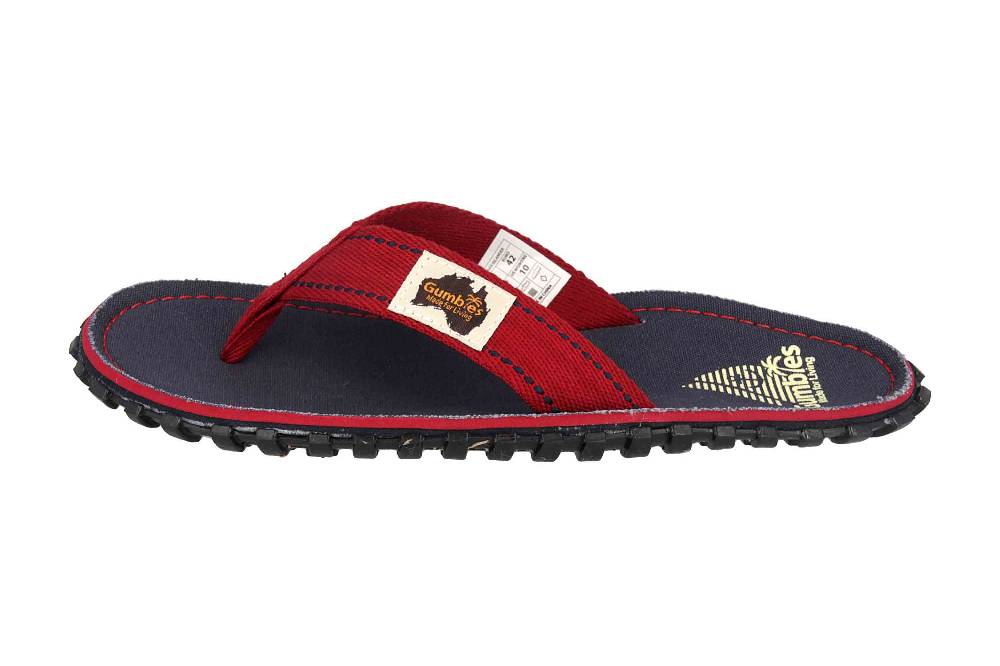 Gumbies Islander Navy Coast Zehentrenner in Übergrößen Blau 2229 große Unisexschuhe