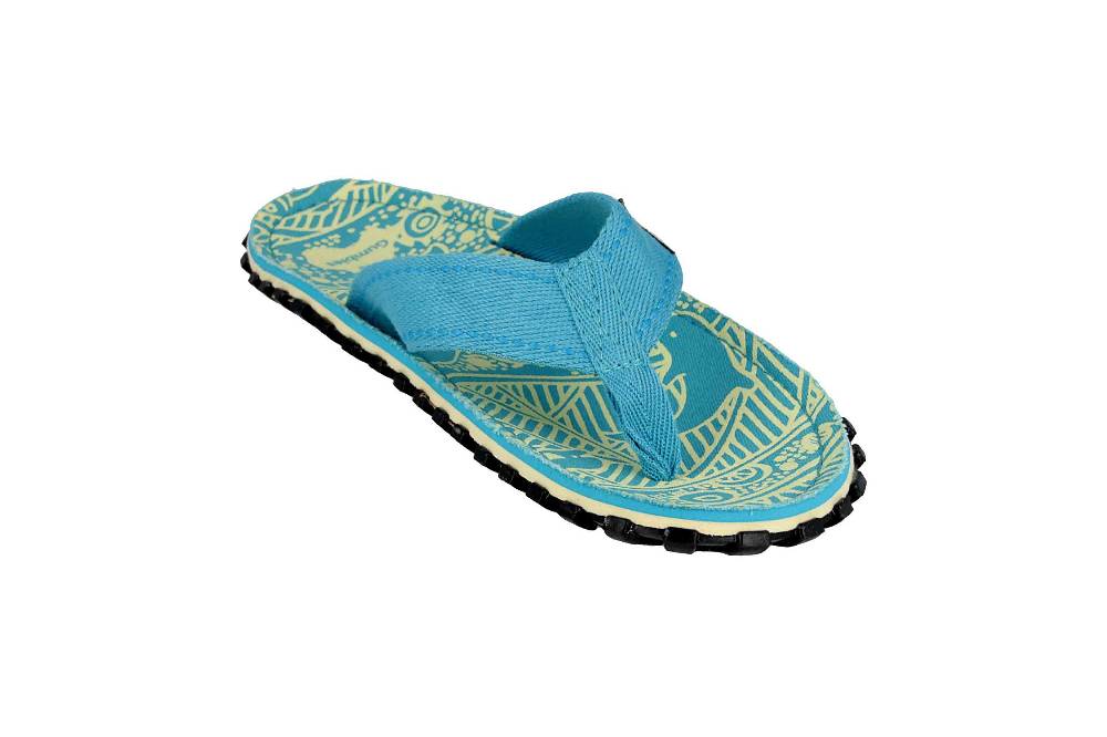 Gumbies Islander Turquoise Signature Zehentrenner in Übergrößen Türkis 2203 große Damenschuhe Fabrikladen