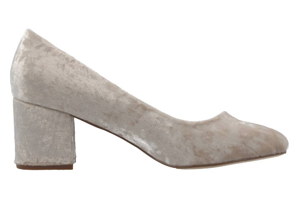 Fitters Footwear Pumps in Übergrößen Beige 2.978609 Sesy Beige Velvet große Damenschuhe Im Verkauf