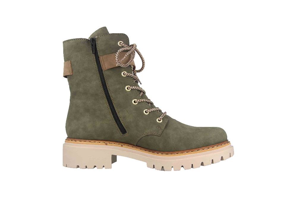 Rieker Stiefel in Übergrößen Grün 72610-55 große Damenschuhe Blitzverkäufe
