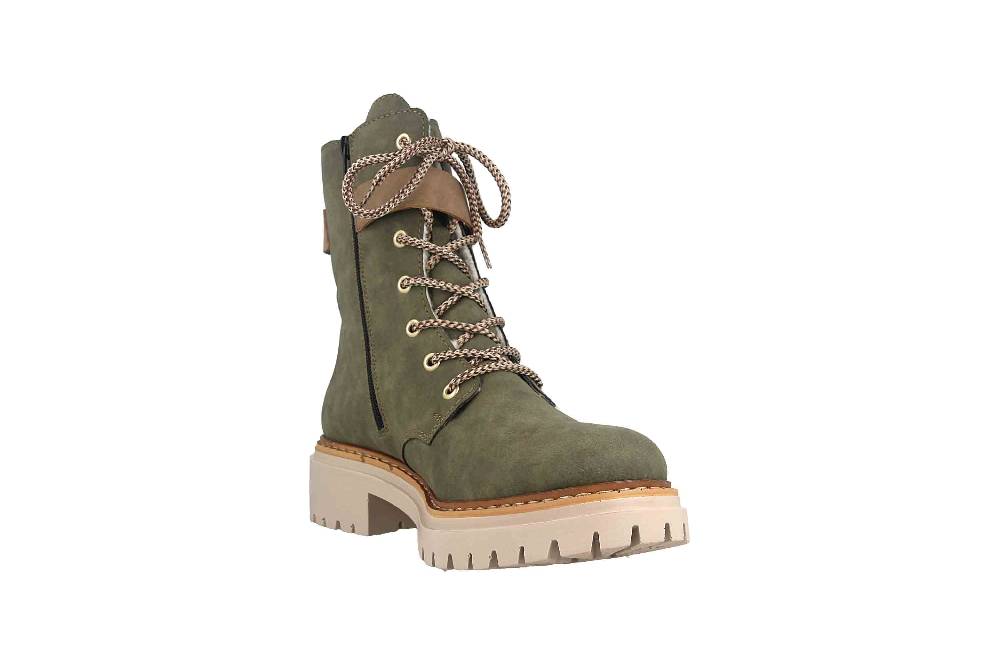 Rieker Stiefel in Übergrößen Grün 72610-55 große Damenschuhe Blitzverkäufe