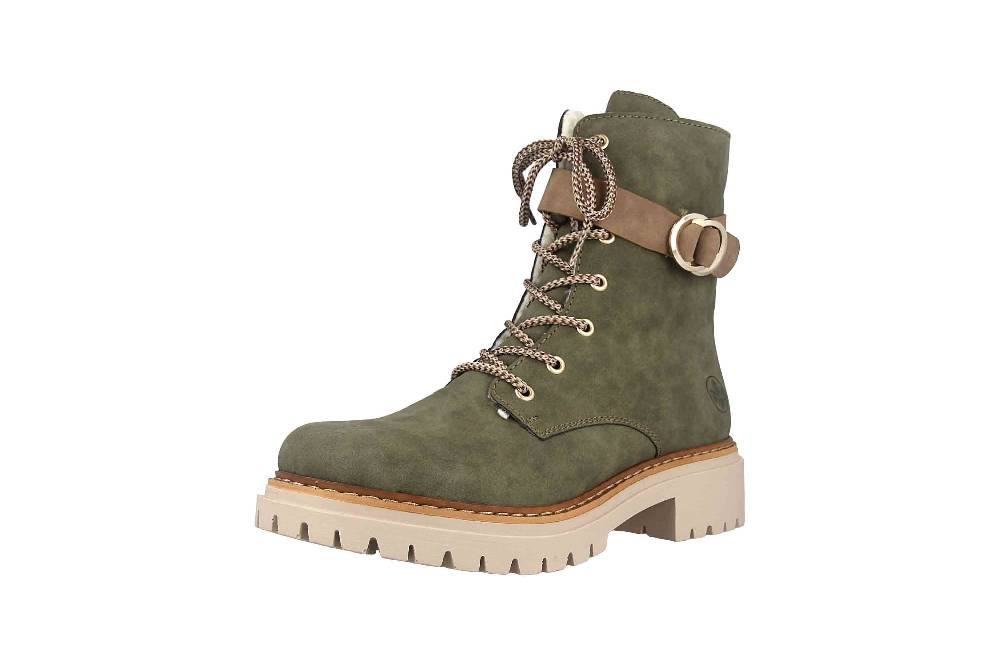 Rieker Stiefel in Übergrößen Grün 72610-55 große Damenschuhe Blitzverkäufe