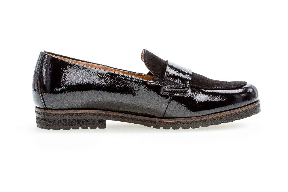 Gabor comfort Slipper in Übergrößen Schwarz 32.042.37 große Damenschuhe Limitierter Zeitrabatt