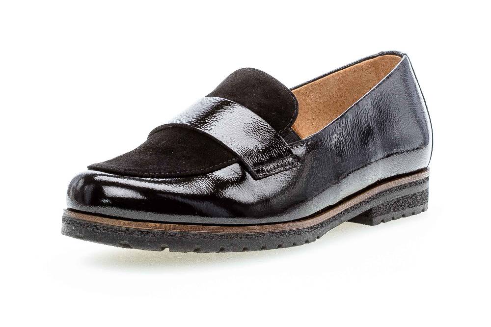 Gabor comfort Slipper in Übergrößen Schwarz 32.042.37 große Damenschuhe Limitierter Zeitrabatt