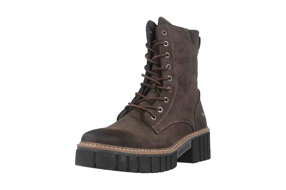 Mustang Shoes Boots in Übergrößen Grau 1447-506-20 große Damenschuhe Sonderangebot