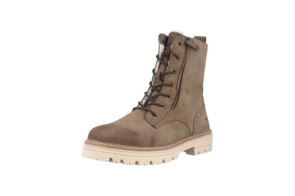 Mustang Shoes Stiefel in Übergrößen Taupe 1404-601-318 große Damenschuhe Rabatt