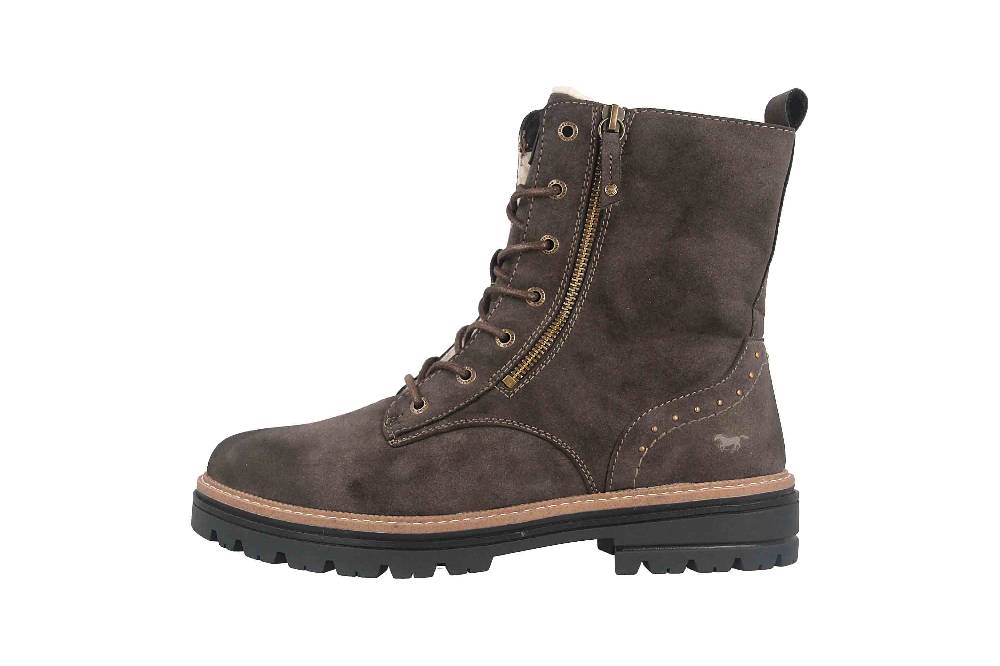 Mustang Shoes Stiefel in Übergrößen Grau 1404-601-20 große Damenschuhe