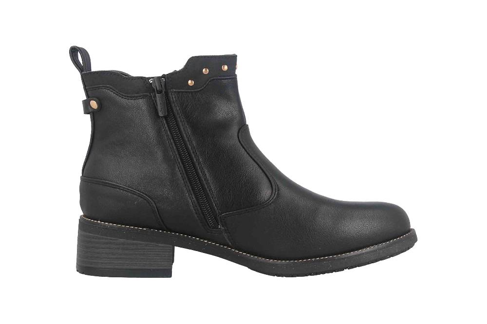 Mustang Shoes Stiefeletten in Übergrößen Schwarz 1402-503-9 große Damenschuhe Versandkostenfrei