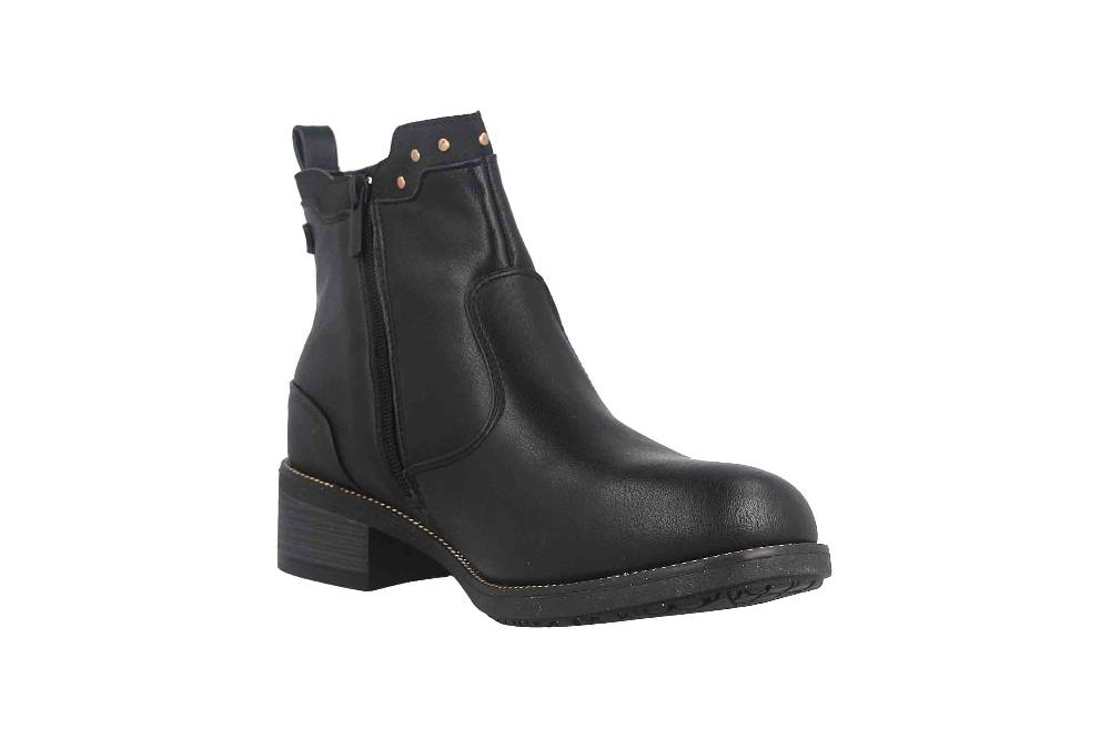 Mustang Shoes Stiefeletten in Übergrößen Schwarz 1402-503-9 große Damenschuhe Versandkostenfrei