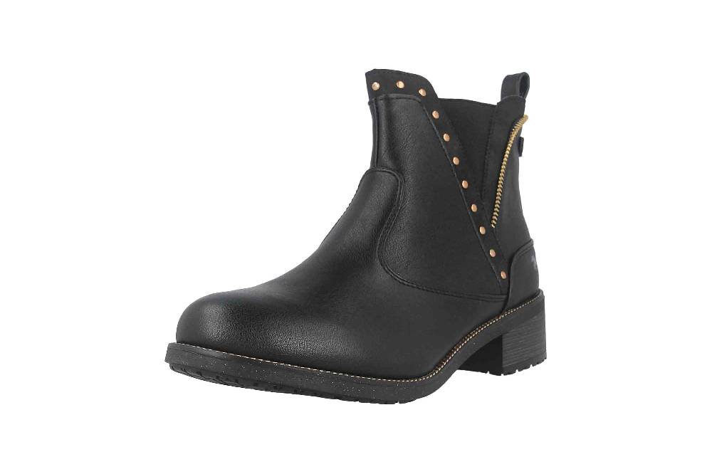 Mustang Shoes Stiefeletten in Übergrößen Schwarz 1402-503-9 große Damenschuhe Versandkostenfrei
