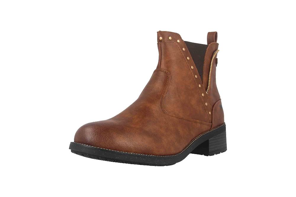 Mustang Shoes Stiefeletten in Übergrößen Braun 1402-503-307 große Damenschuhe Großer Ausverkauf