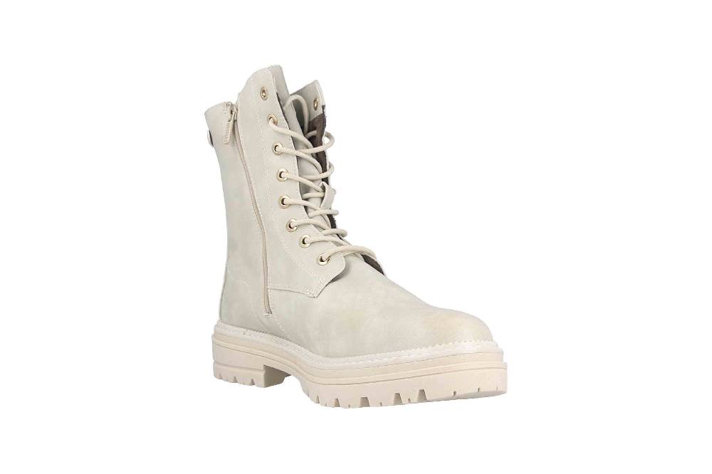 Mustang Shoes Boots in Übergrößen Weiß 1398-507-203 große Damenschuhe Flash Sale