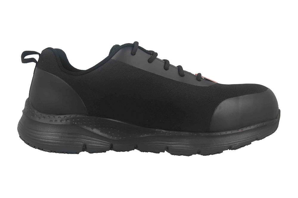 Skechers ARCH FIT SR RINGSTAP Arbeitsschuhe in Übergrößen Schwarz 200086EC BBK große Herrenschuhe Exklusive Angebote