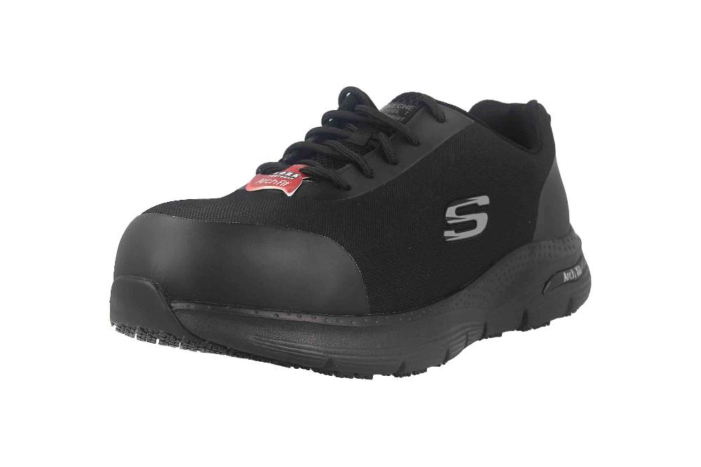 Skechers ARCH FIT SR RINGSTAP Arbeitsschuhe in Übergrößen Schwarz 200086EC BBK große Herrenschuhe Exklusive Angebote