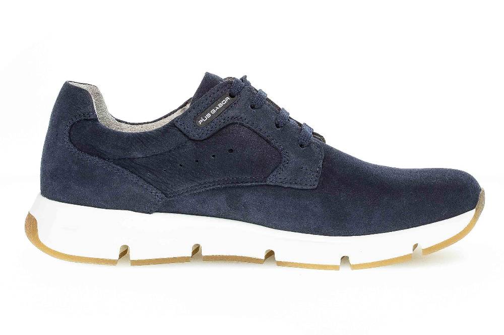 Pius Gabor Halbschuhe in Übergrößen Blau 1022.10.02 große Herrenschuhe Günstig kaufen