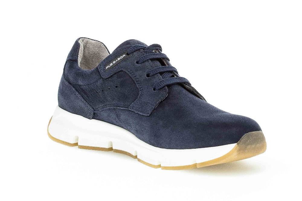 Pius Gabor Halbschuhe in Übergrößen Blau 1022.10.02 große Herrenschuhe Günstig kaufen